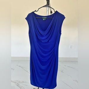 Ralph Lauren Royal Blue Cocktail Dress Size 16